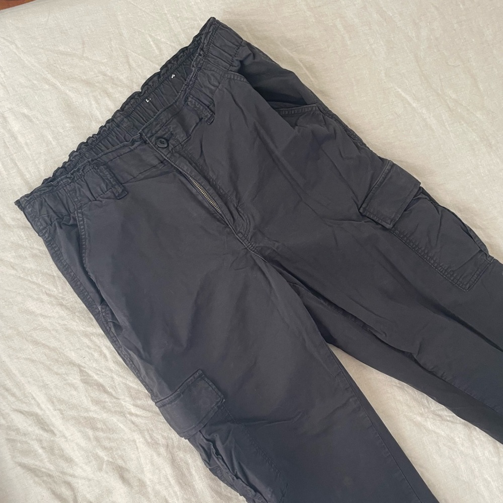 American Eagle Washed Black Cargo Pants